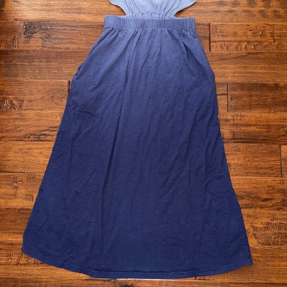 T.La Anthropologie Open-Backed Maxi Blue Ombré Dress, size small - Picture 8 of 11